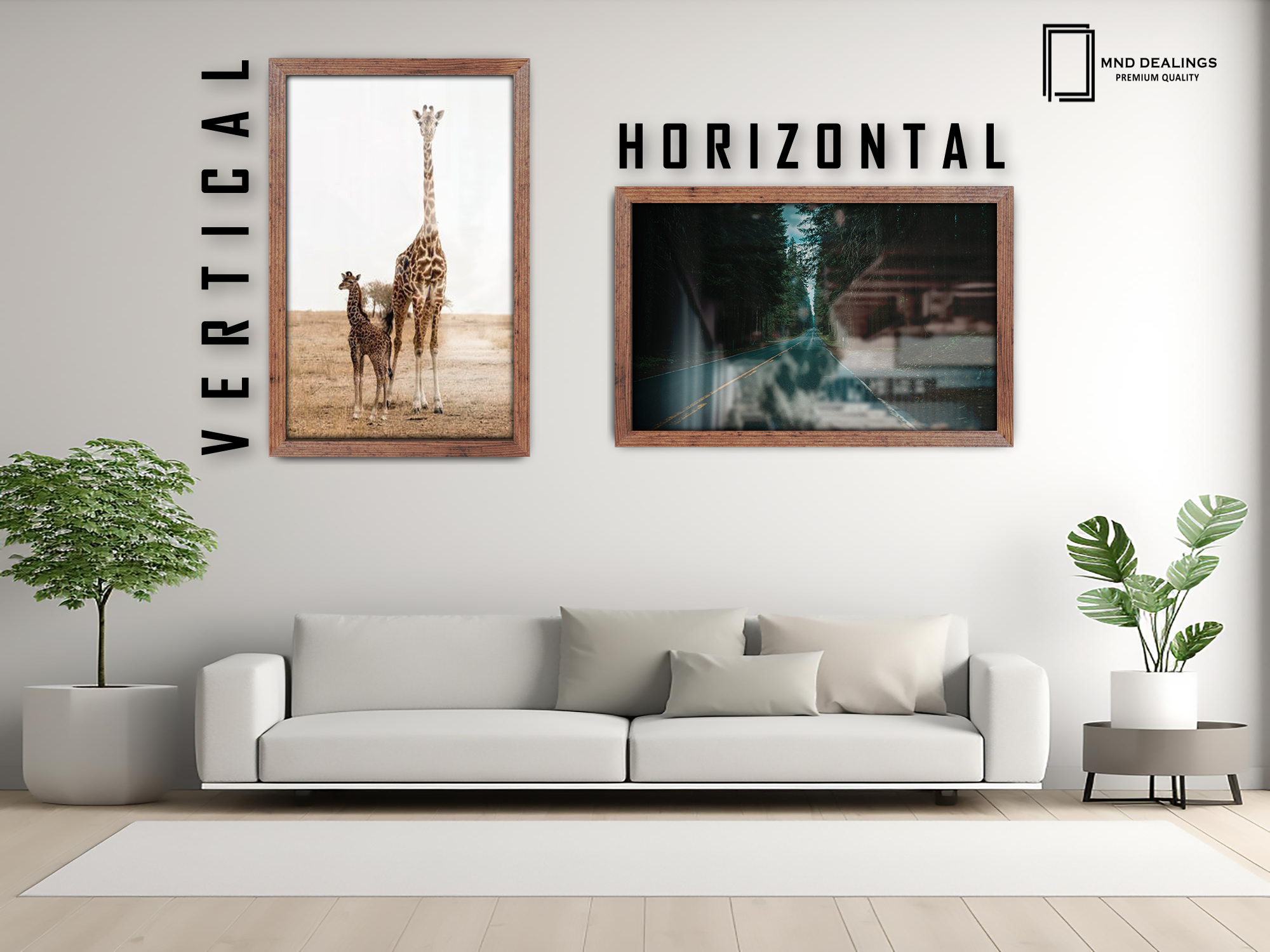 40 x 27 Inch / ( 101.60 x 68.58 CM )  |  Poster Frames - MDF
 -  [ Rustic ]