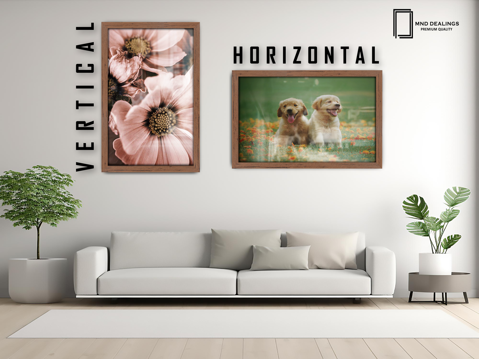 40 x 27 Inch / ( 101.60 x 68.58 CM )  |  Picture Frames - MDF
 -  [ Walnut ]