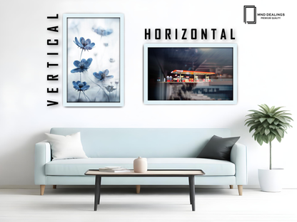 40 x 27 Inch / ( 101.60 x 68.58 CM )  |  Display Frame - MDF
 -  [ White ]