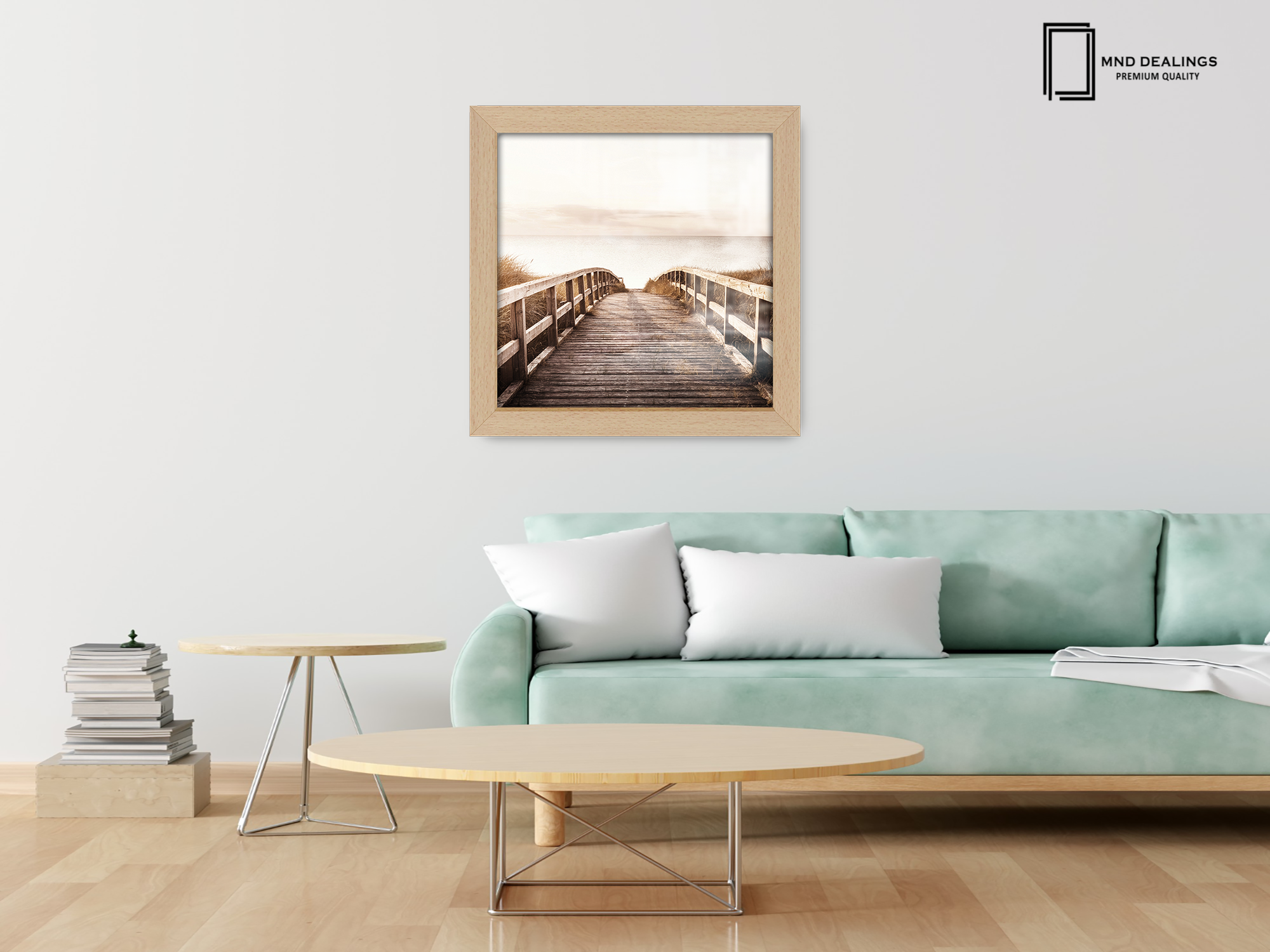 ( 40 x 40 CM ) / 16 x 16 Inch  |  Frames - MDF
 -  [ Beech ]
