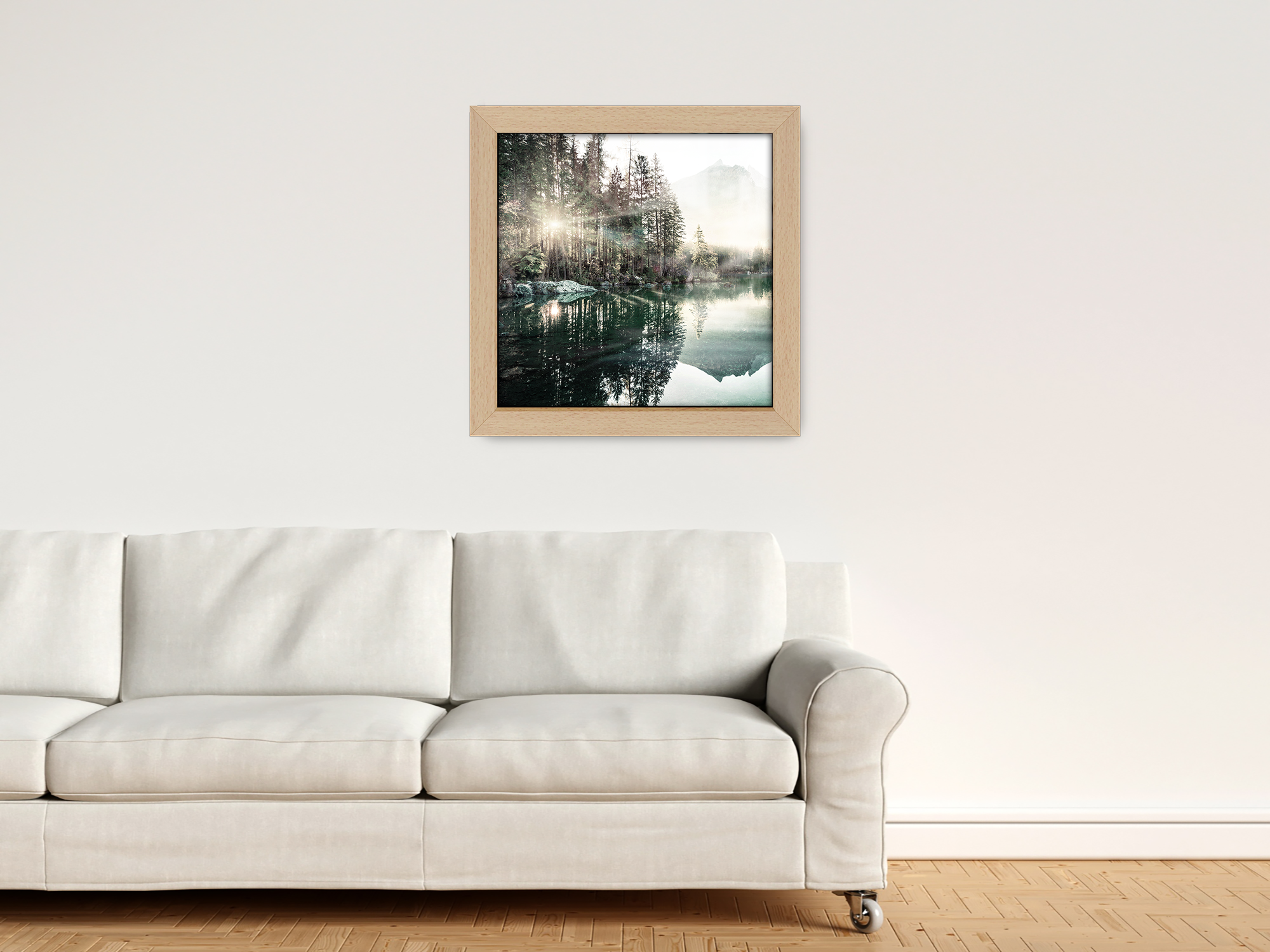 ( 40 x 40 CM ) / 16 x 16 Inch  |  Frames - MDF
 -  [ Beech ]