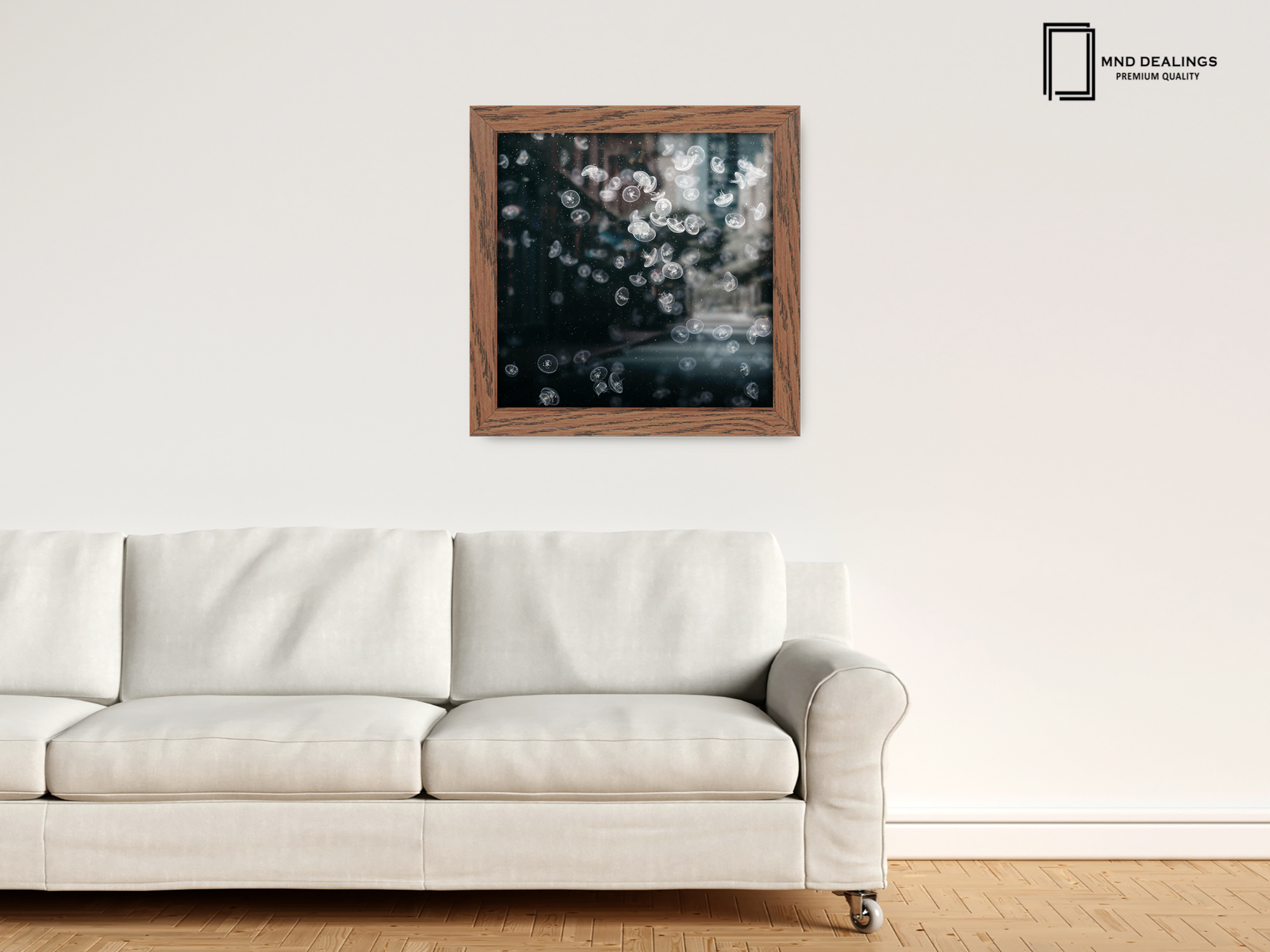 ( 40 x 40 CM ) / 16 x 16 Inch  |  Picture Frames - MDF
 -  [ Dark Oak ]