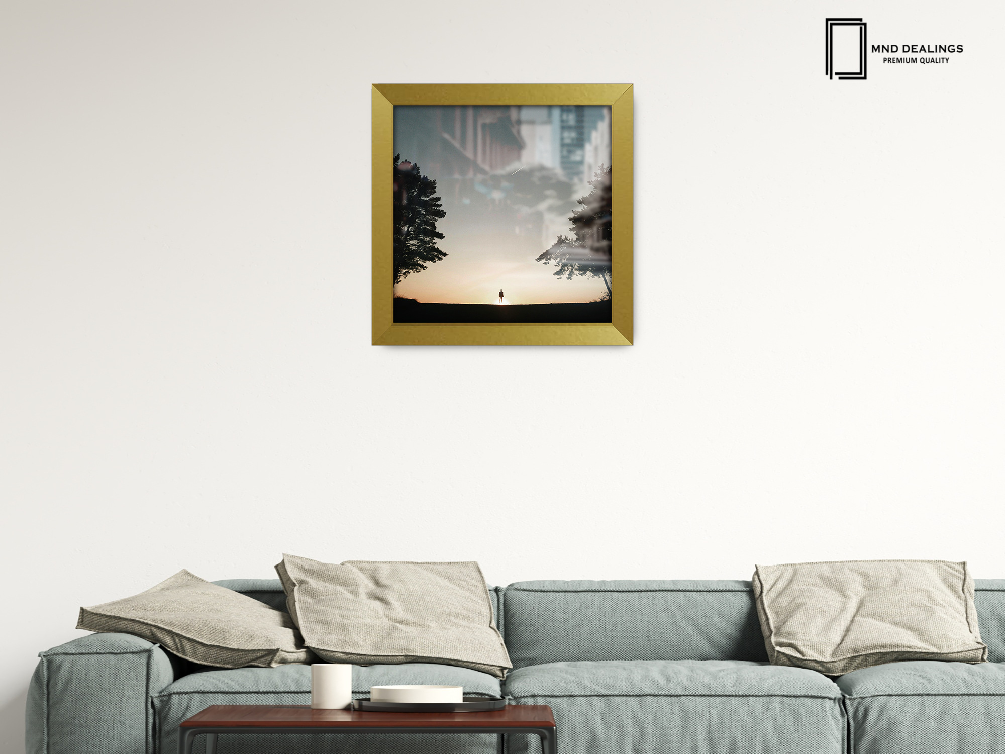 ( 40 x 40 CM ) / 16 x 16 Inch  |  Poster Frames - MDF
 -  [ Gold ]