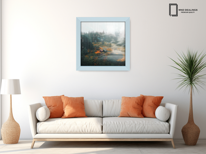( 40 x 40 CM ) / 16 x 16 Inch  |  Photo Frames - MDF
 -  [ Light Grey ]