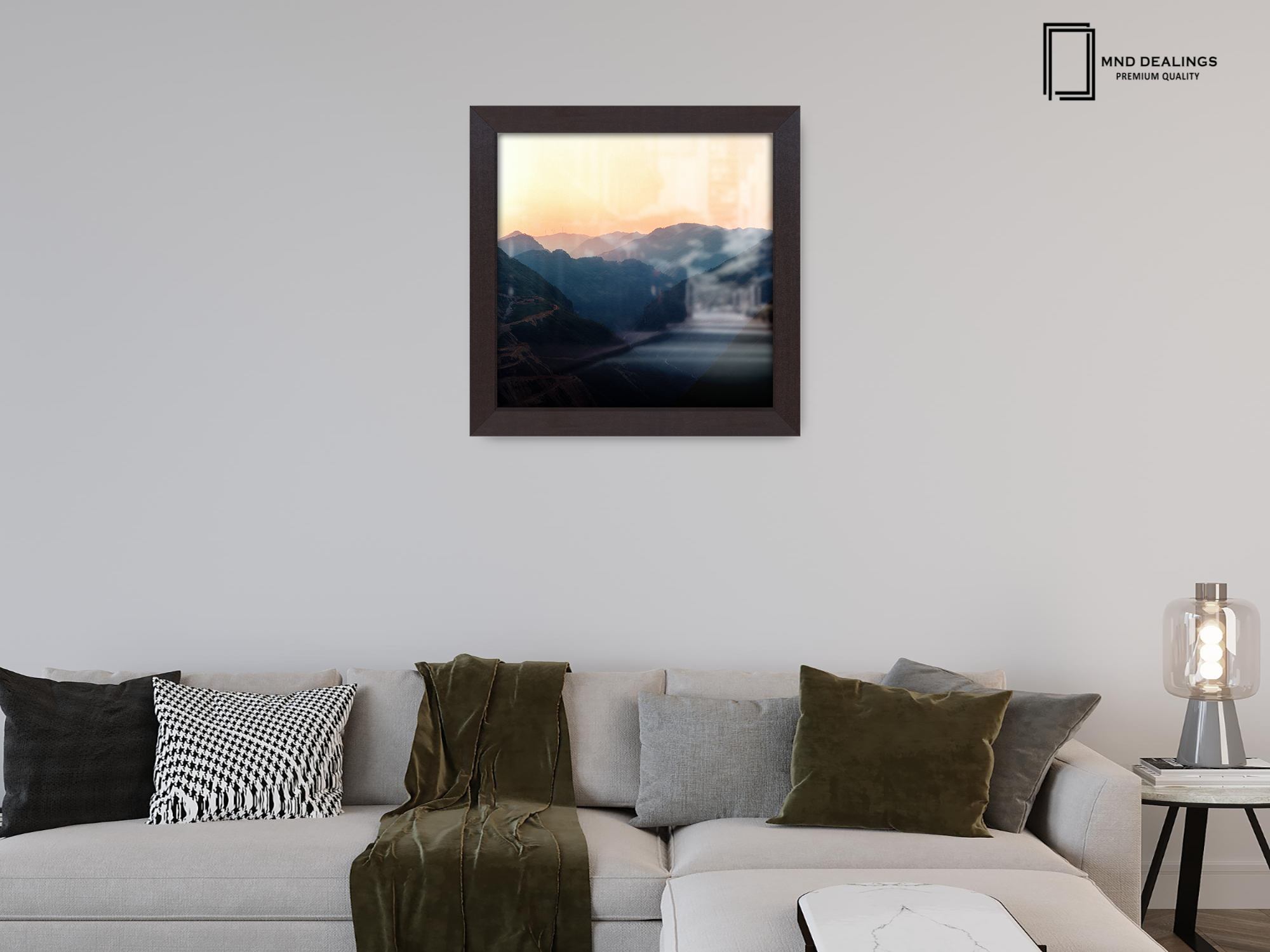 ( 40 x 40 CM ) / 16 x 16 Inch  |  Frames - MDF
 -  [ Mahogany ]