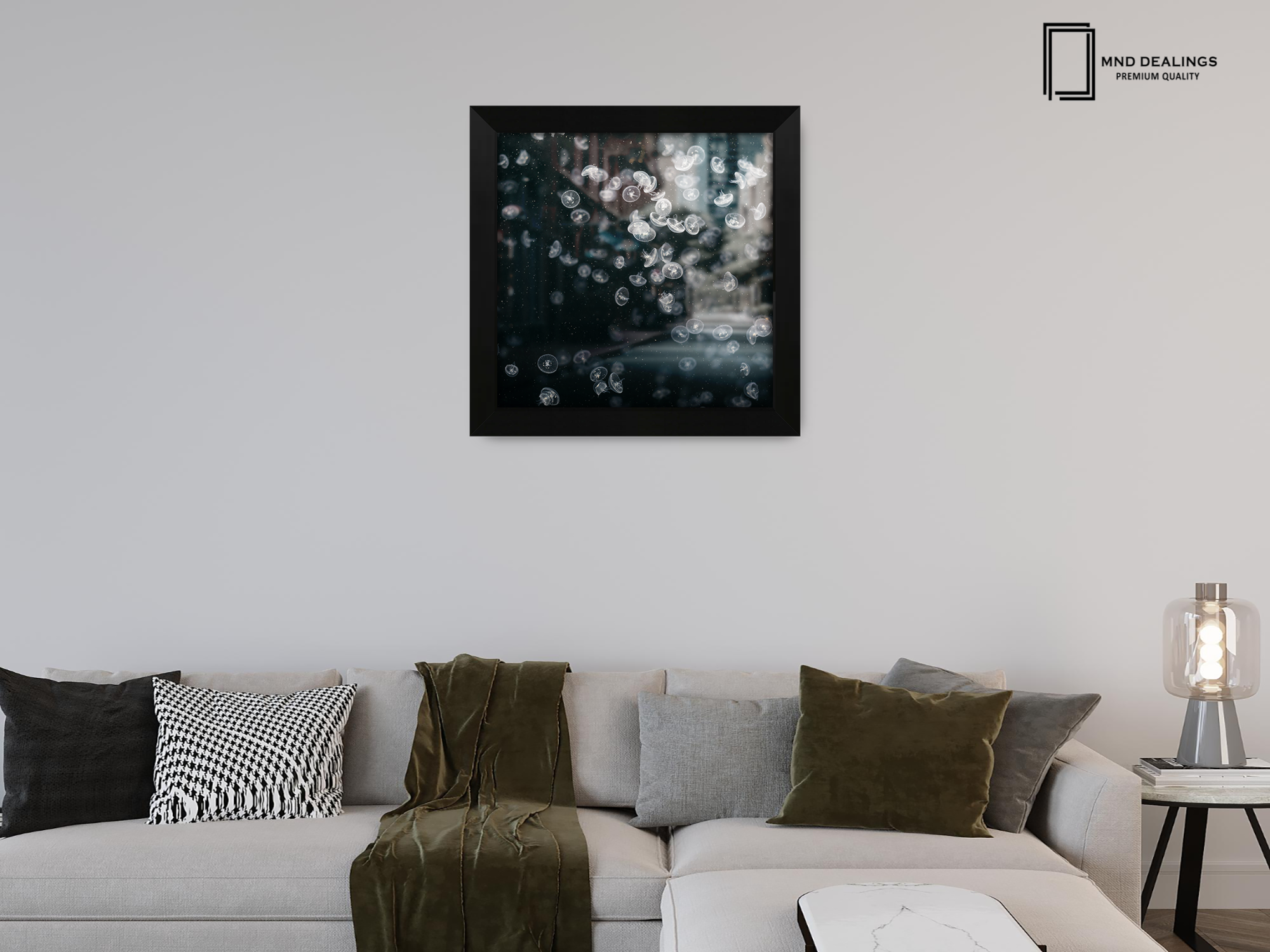( 40 x 40 CM ) / 16 x 16 Inch  |  Picture Frames - MDF
 -  [ Matt Black ]