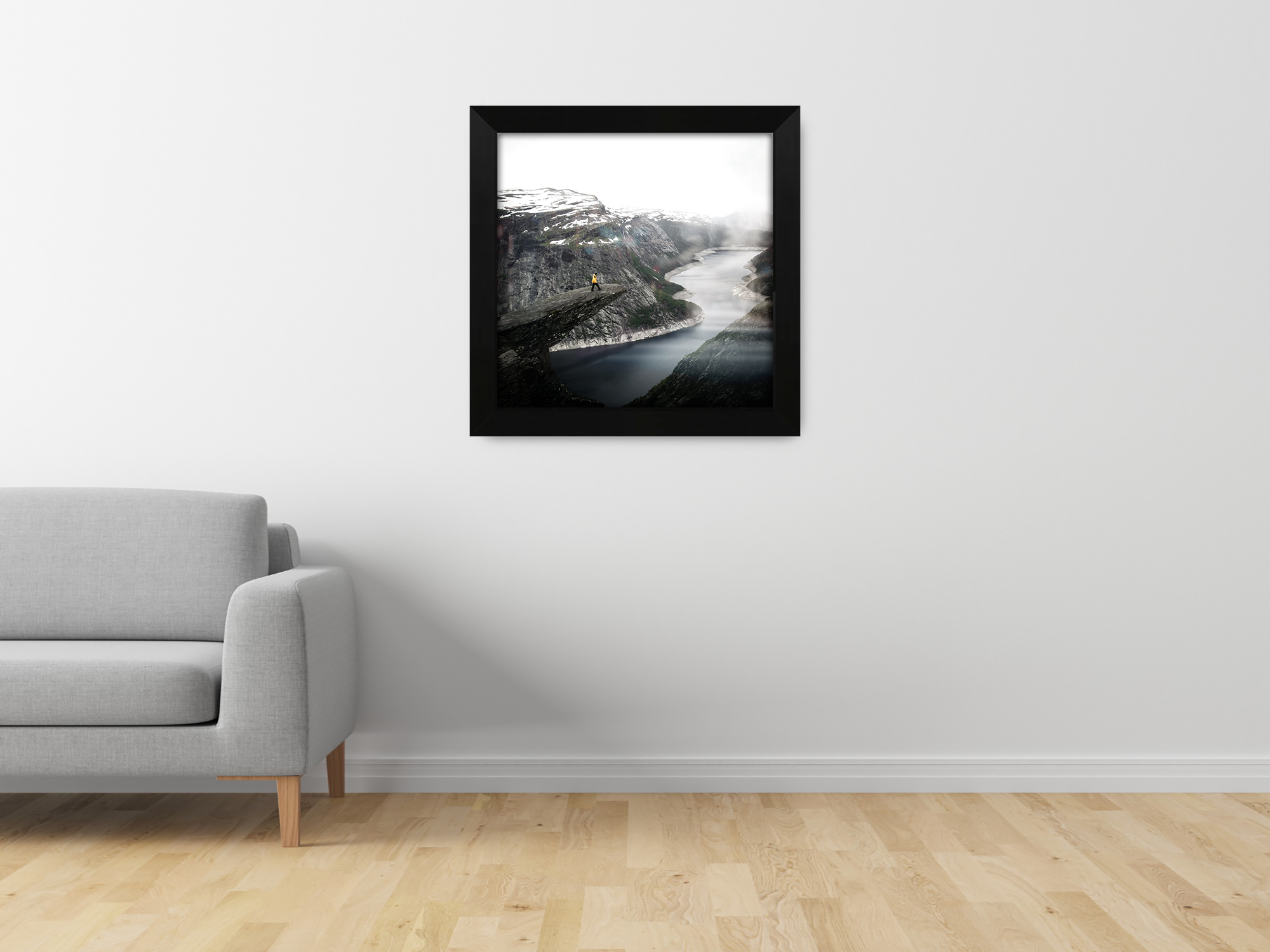 ( 40 x 40 CM ) / 16 x 16 Inch  |  Picture Frames - MDF
 -  [ Matt Black ]