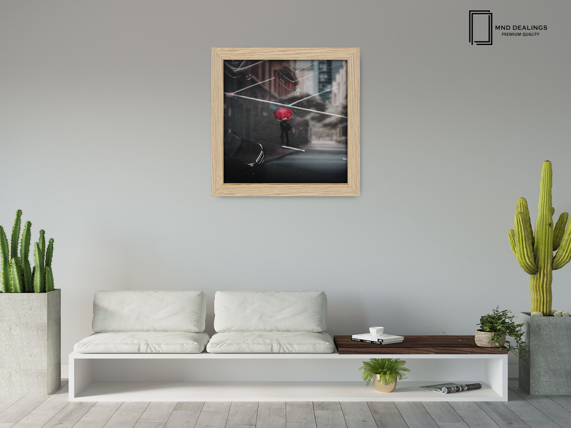 ( 40 x 40 CM ) / 16 x 16 Inch  |  Frames - MDF
 -  [ Oak ]