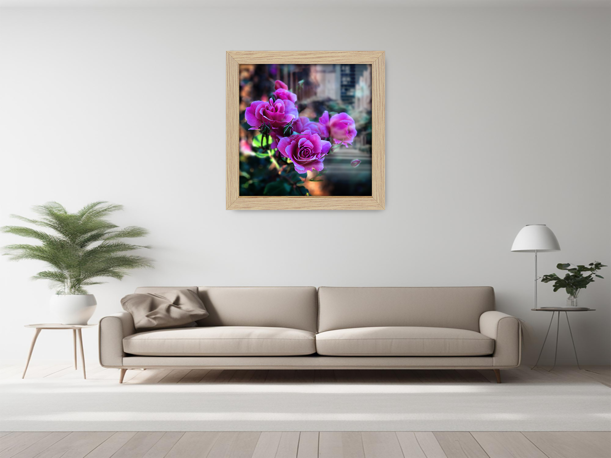 ( 40 x 40 CM ) / 16 x 16 Inch  |  Frames - MDF
 -  [ Oak ]