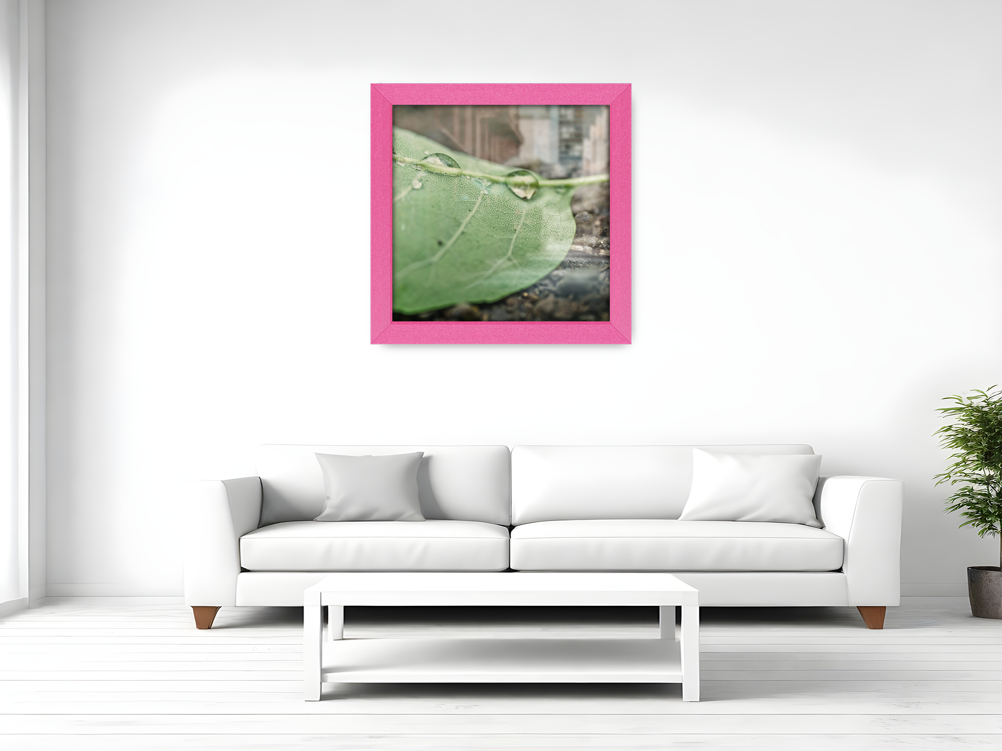 ( 40 x 40 CM ) / 16 x 16 Inch  |  Display Frame - MDF
 -  [ Pink ]