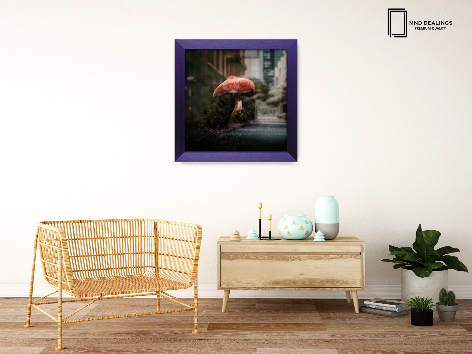 ( 40 x 40 CM ) / 16 x 16 Inch  |  Picture Frames - MDF
 -  [ Purple ]
