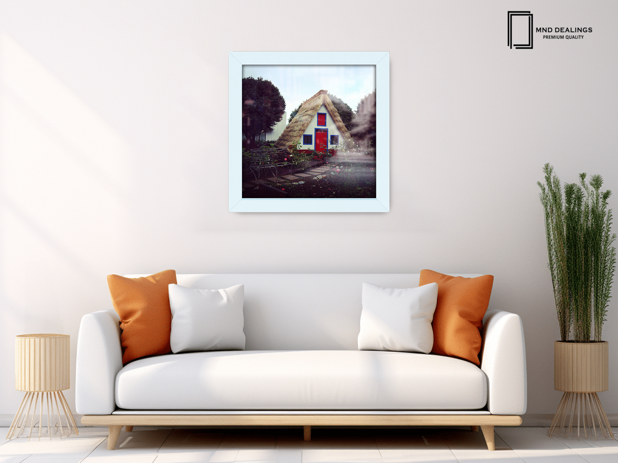 ( 40 x 40 CM ) / 16 x 16 Inch  |  Frames - MDF
 -  [ White ]