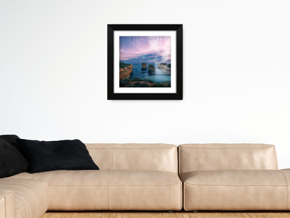 ( 40 x 40 Cm ) / 16 x 16 Inch with 30 x 30 Cm White Mount Poster Frames - MDF