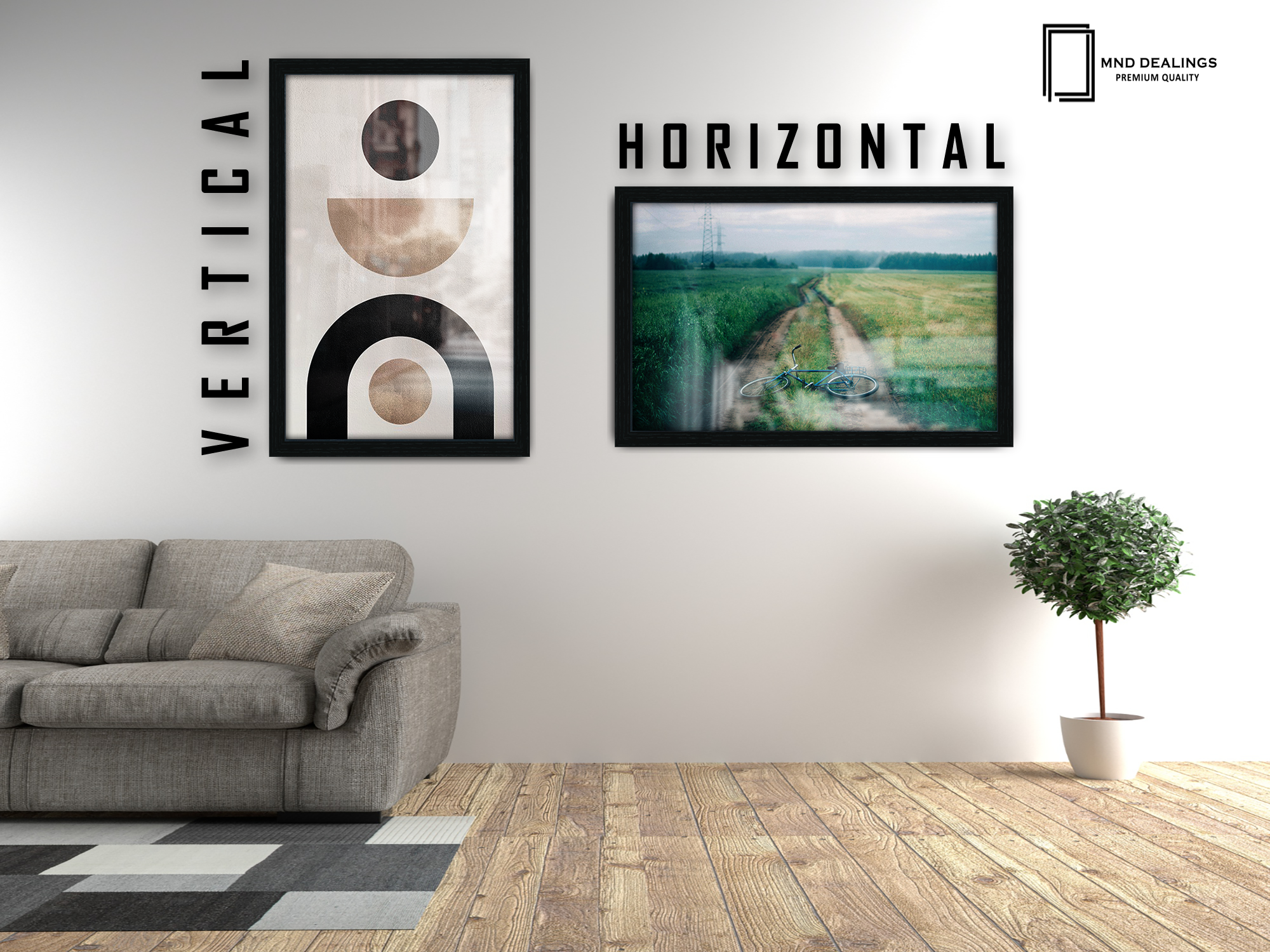 ( 40 x 50 CM ) / 16 x 20 Inch  |  Art Frames - MDF
 -  [ Black ]
