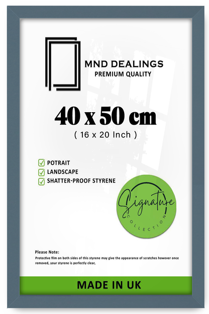 ( 40 x 50 CM ) / 16 x 20 Inch  |  Frames - MDF
 -  [ Dark Grey ]