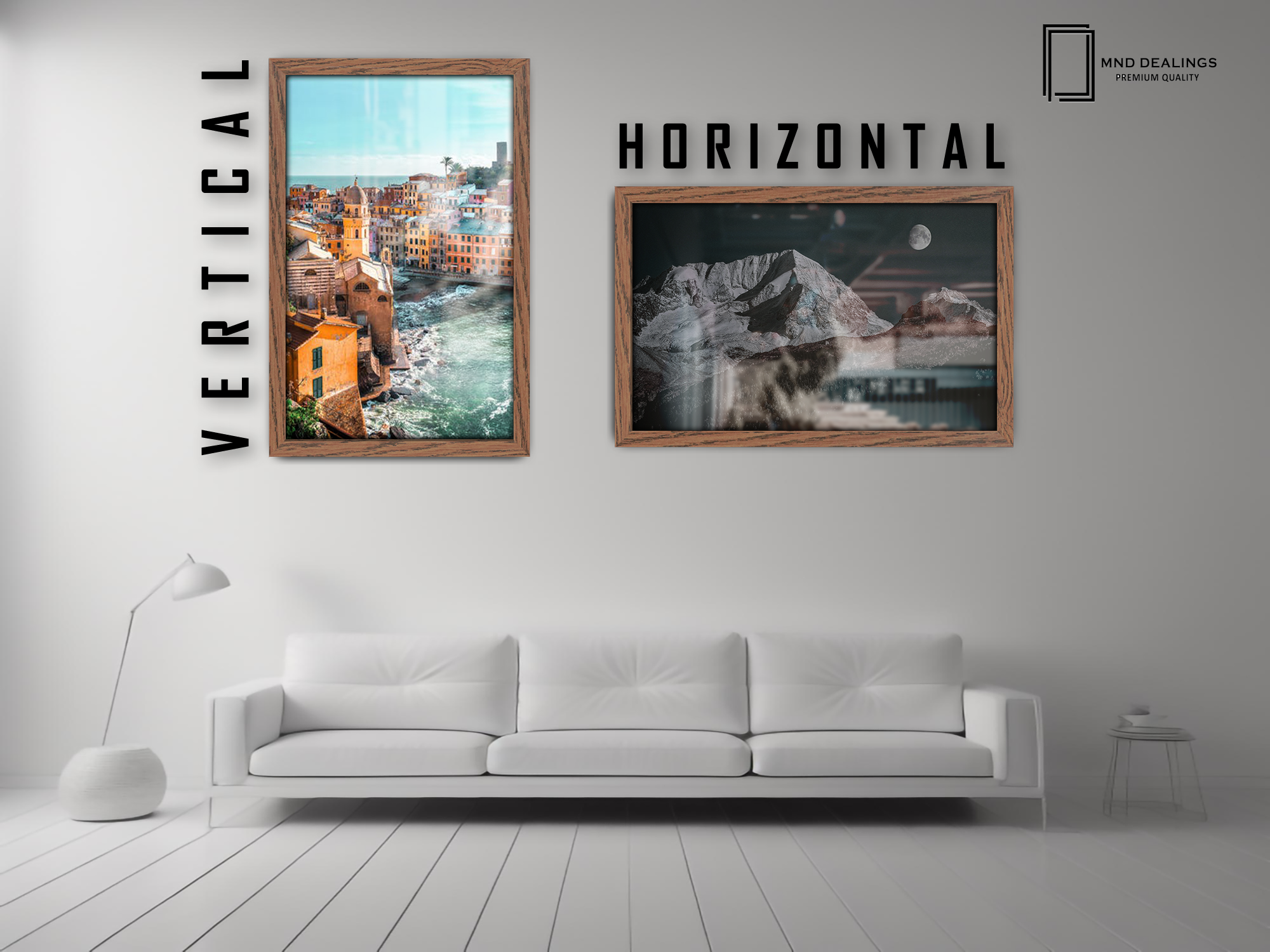 ( 40 x 50 CM ) / 16 x 20 Inch  |  Art Frames - MDF
 -  [ Dark Oak ]