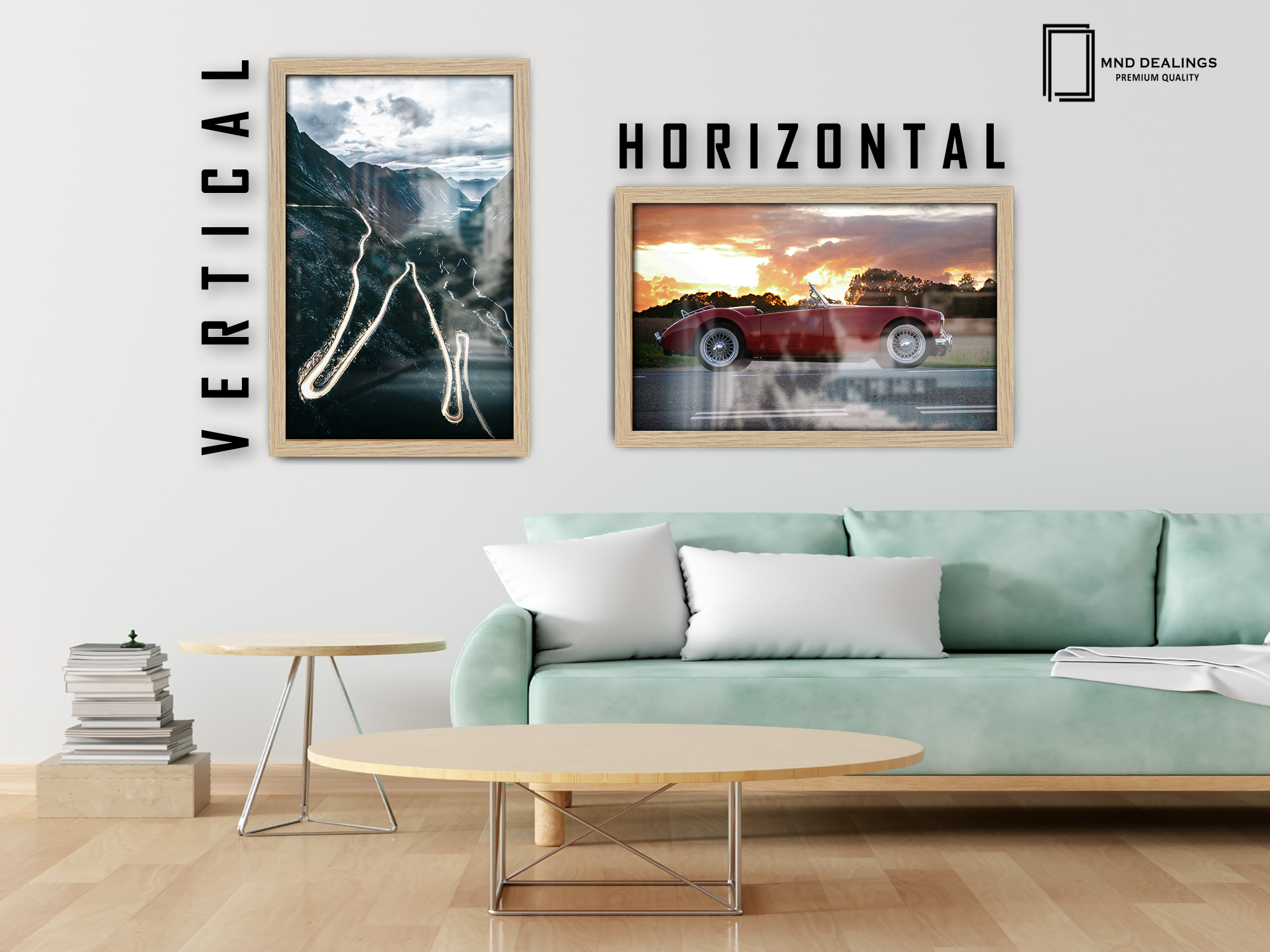 ( 40 x 50 CM ) / 16 x 20 Inch  |  Art Frames - MDF
 -  [ Oak ]