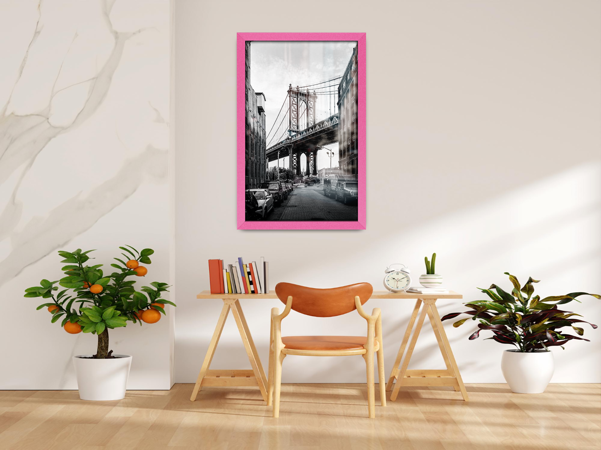 ( 40 x 50 CM ) / 16 x 20 Inch  |  Frames - MDF
 -  [ Pink ]