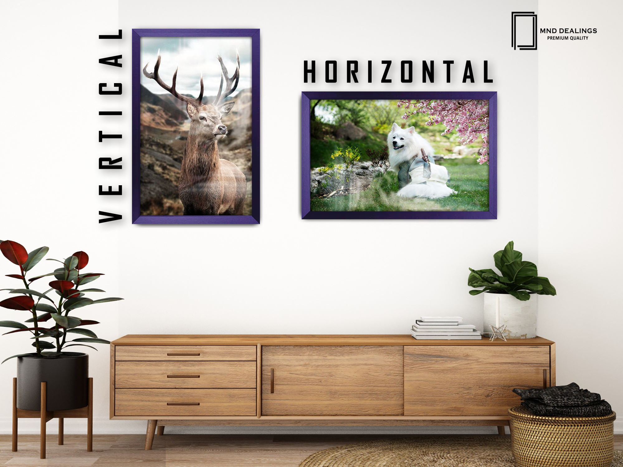 ( 40 x 50 CM ) / 16 x 20 Inch  |  Poster Frames - MDF
 -  [ Purple ]