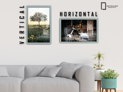 ( 40 x 50 CM ) / 16 x 20 Inch  |  Art Frames - MDF
 -  [ Silver ]
