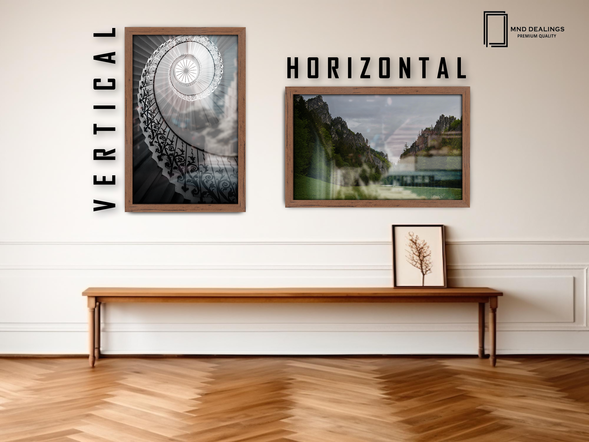 ( 40 x 50 CM ) / 16 x 20 Inch  |  Poster Frames - MDF
 -  [ Walnut ]