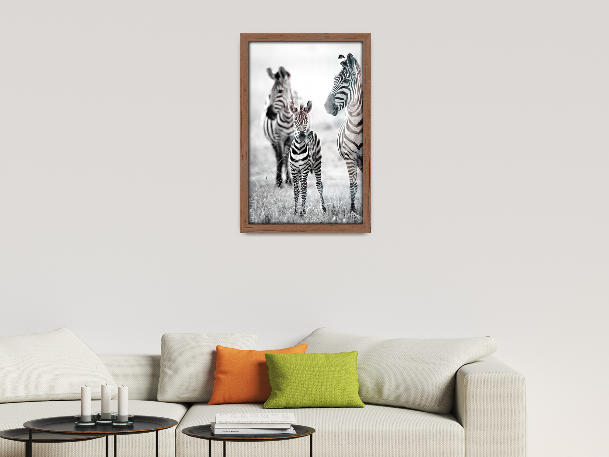 ( 40 x 50 CM ) / 16 x 20 Inch  |  Poster Frames - MDF
 -  [ Walnut ]