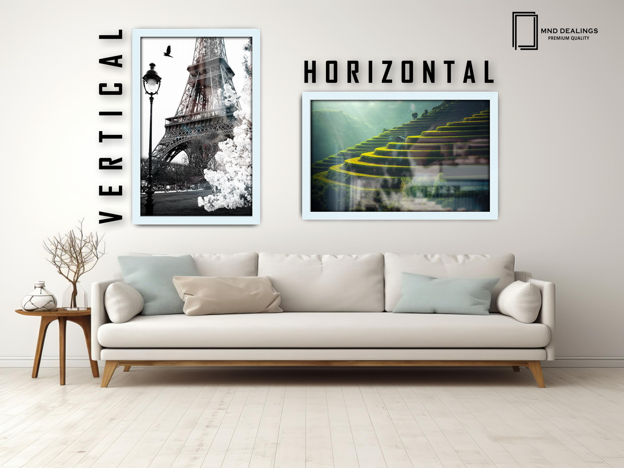 ( 40 x 50 CM ) / 16 x 20 Inch  |  Poster Frames - MDF
 -  [ White ]