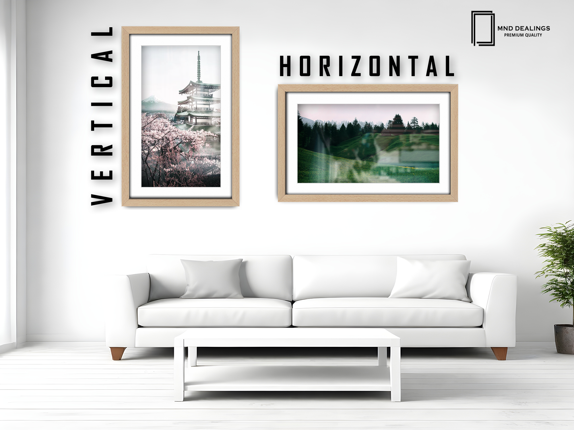 ( 40 x 50 cm ) / 16 x 20 Inch with 40 x 30 cm White Mount Display Frame - MDF