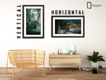 ( 40 x 50 cm ) / 16 x 20 Inch with 40 x 30 cm White Mount Display Frame - MDF