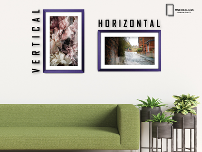 ( 40 x 50 cm ) / 16 x 20 Inch with 40 x 30 cm White Mount Display Frame - MDF