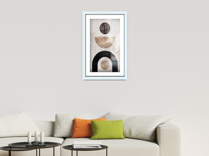( 40 x 50 cm ) / 16 x 20 Inch with 40 x 30 cm White Mount Display Frame - MDF