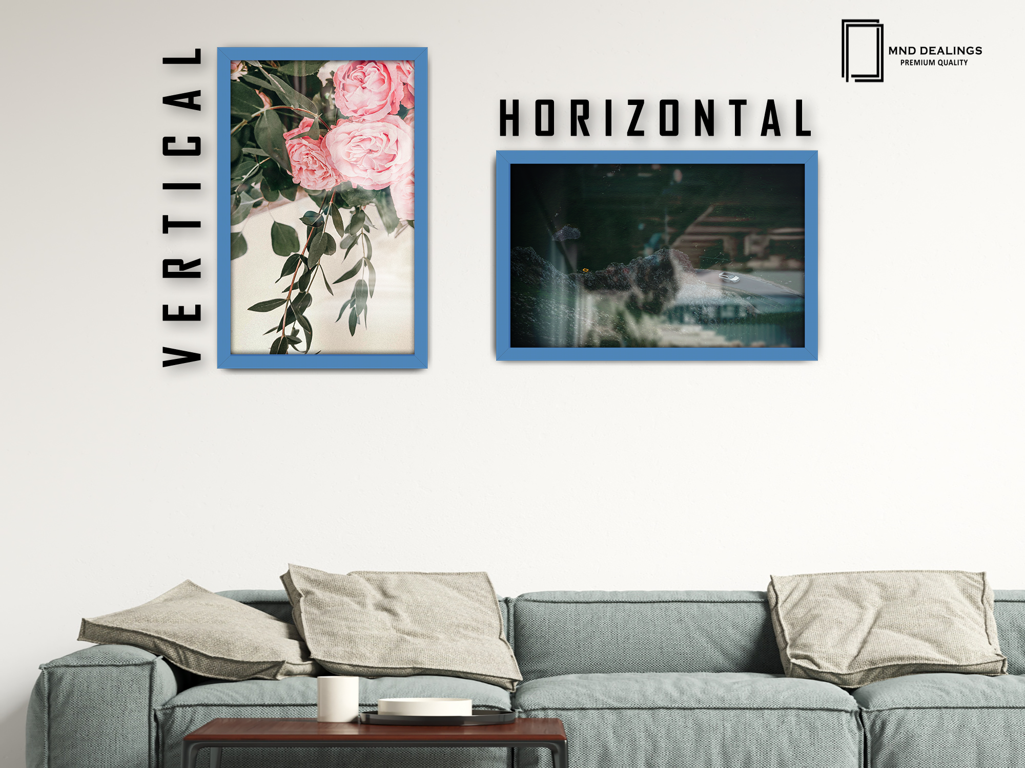 ( 40 x 60 CM ) / 24 x 16 Inch  |  Display Frame - MDF
 -  [ Blue ]