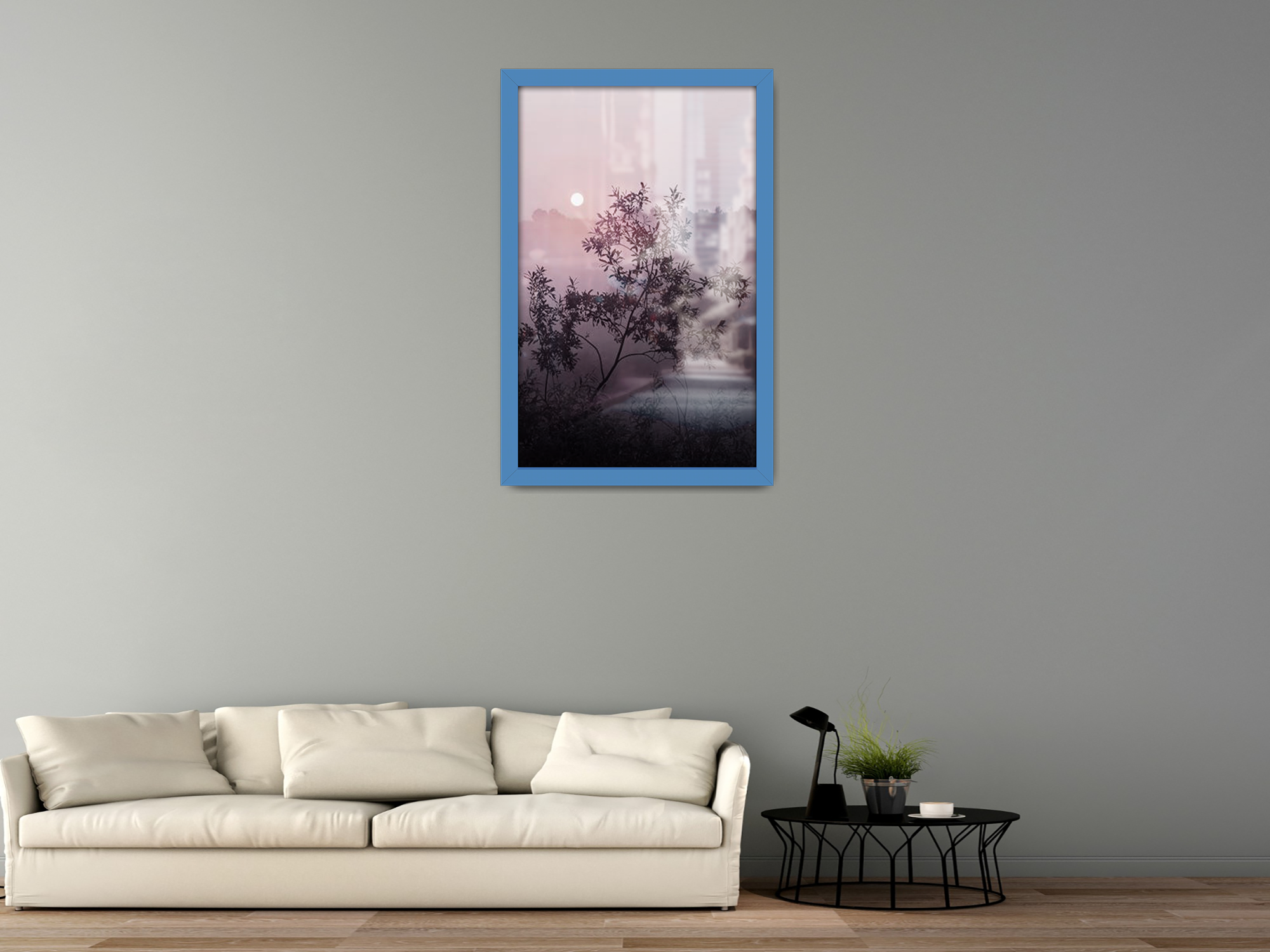 ( 40 x 60 CM ) / 24 x 16 Inch  |  Display Frame - MDF
 -  [ Blue ]