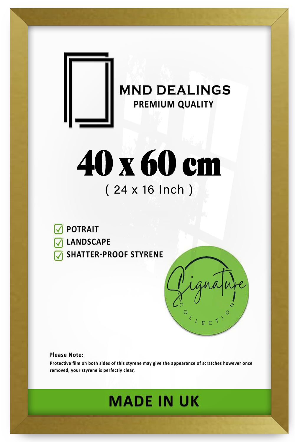 ( 40 x 60 CM ) / 24 x 16 Inch Certificate Frames - MDF