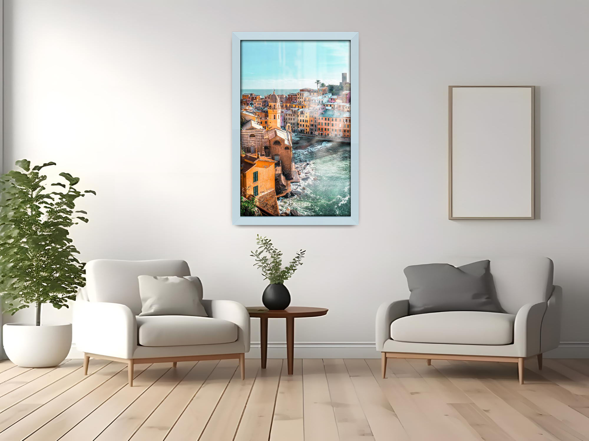 ( 40 x 60 CM ) / 24 x 16 Inch  |  Art Frames - MDF
 -  [ Light Grey ]
