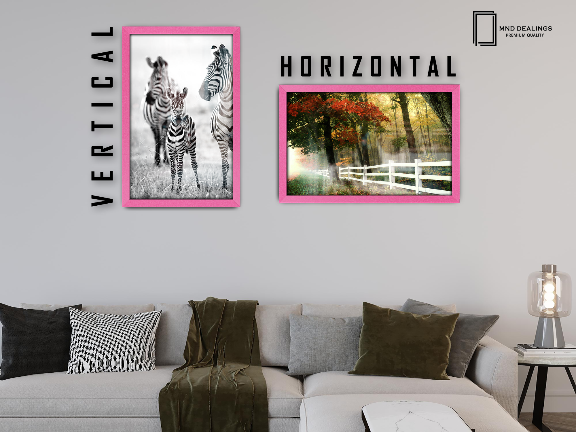 ( 40 x 60 CM ) / 24 x 16 Inch  |  Display Frame - MDF
 -  [ Pink ]