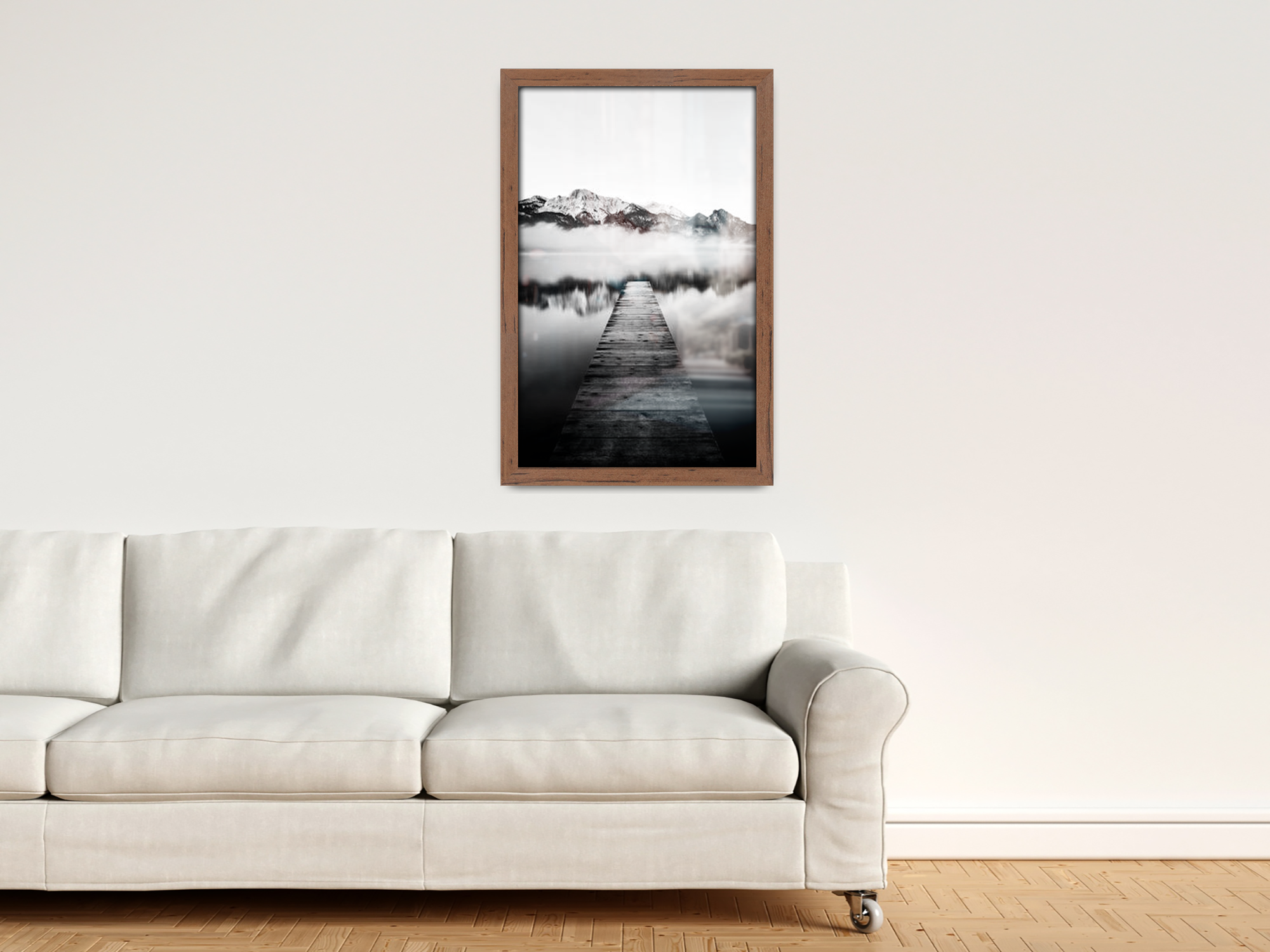 ( 40 x 60 CM ) / 24 x 16 Inch  |  Frames - MDF
 -  [ Walnut ]