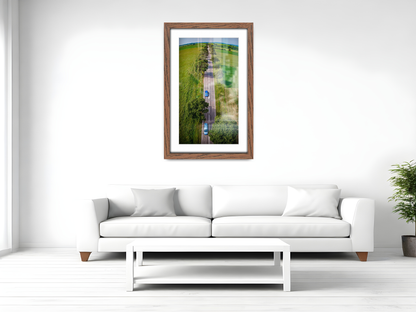 ( 40 x 60 cm ) / 24 x 16 Inch with 50 x 30 cm White Mount Frames - MDF