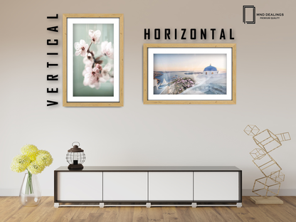 ( 40 x 60 cm ) / 24 x 16 Inch with 50 x 30 cm White Mount Frames - MDF