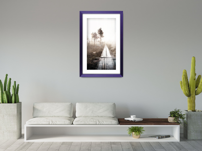 ( 40 x 60 cm ) / 24 x 16 Inch with 50 x 30 cm White Mount Frames - MDF