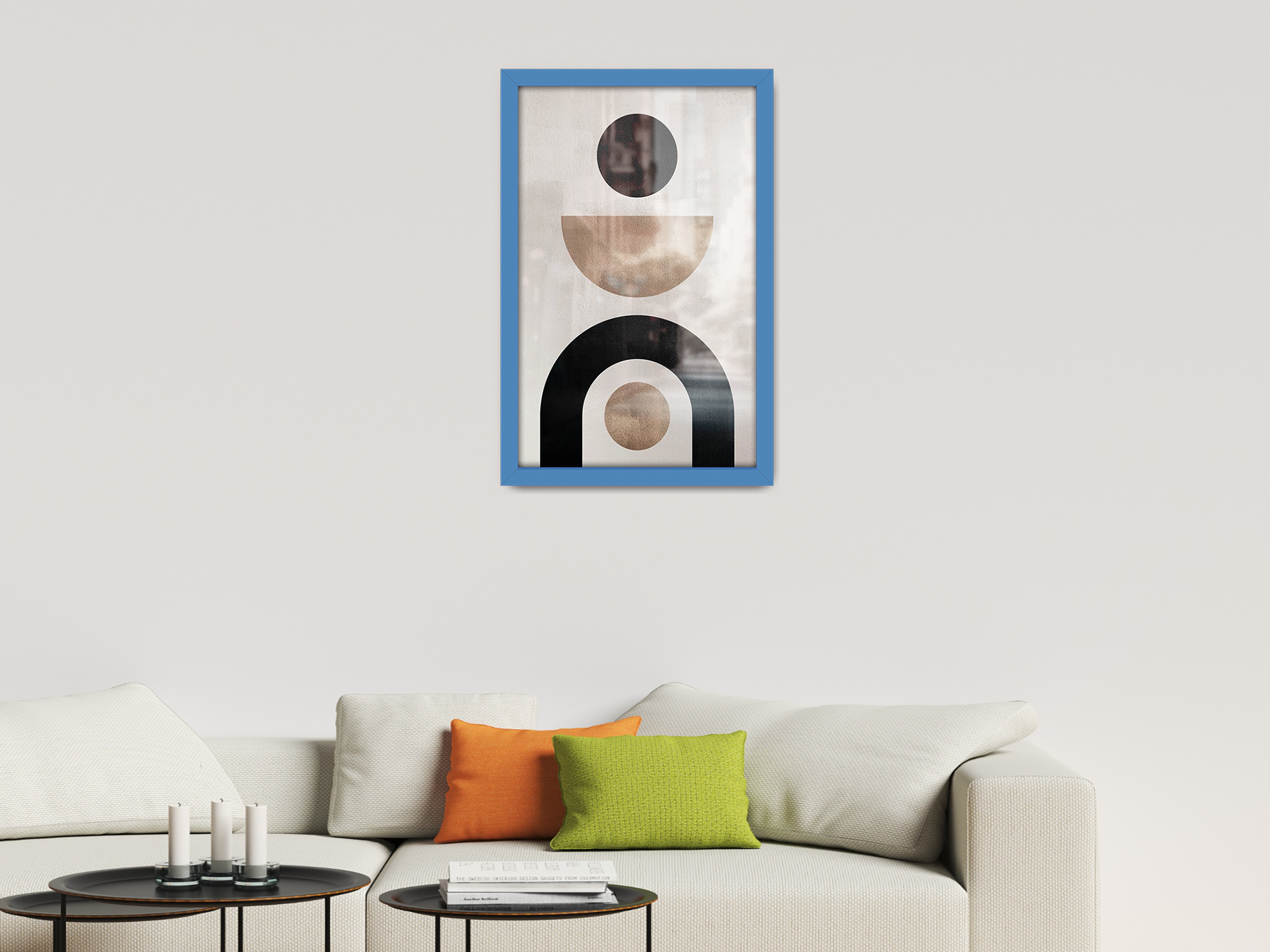 ( 42 x 60 CM ) / 24 x 16.5 Inch  |  Poster Frames - MDF
 -  [ Blue ]