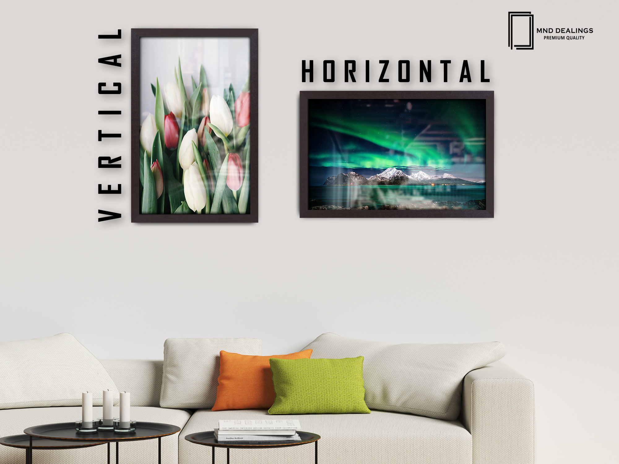 ( 42 x 60 CM ) / 24 x 16.5 Inch  |  Frames - MDF
 -  [ Mahogany ]