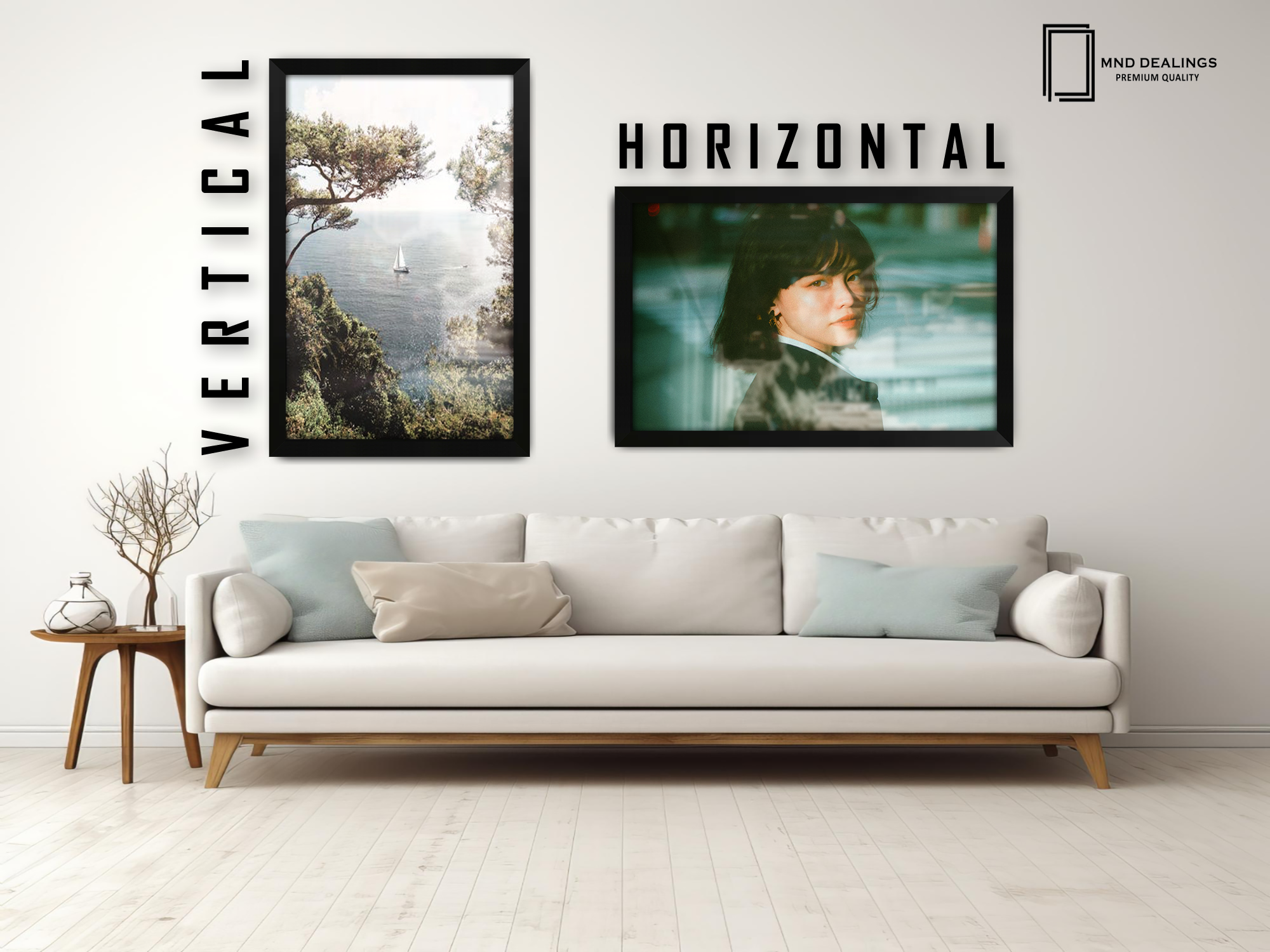 ( 42 x 60 CM ) / 24 x 16.5 Inch  |  Art Frames - MDF
 -  [ Matt Black ]