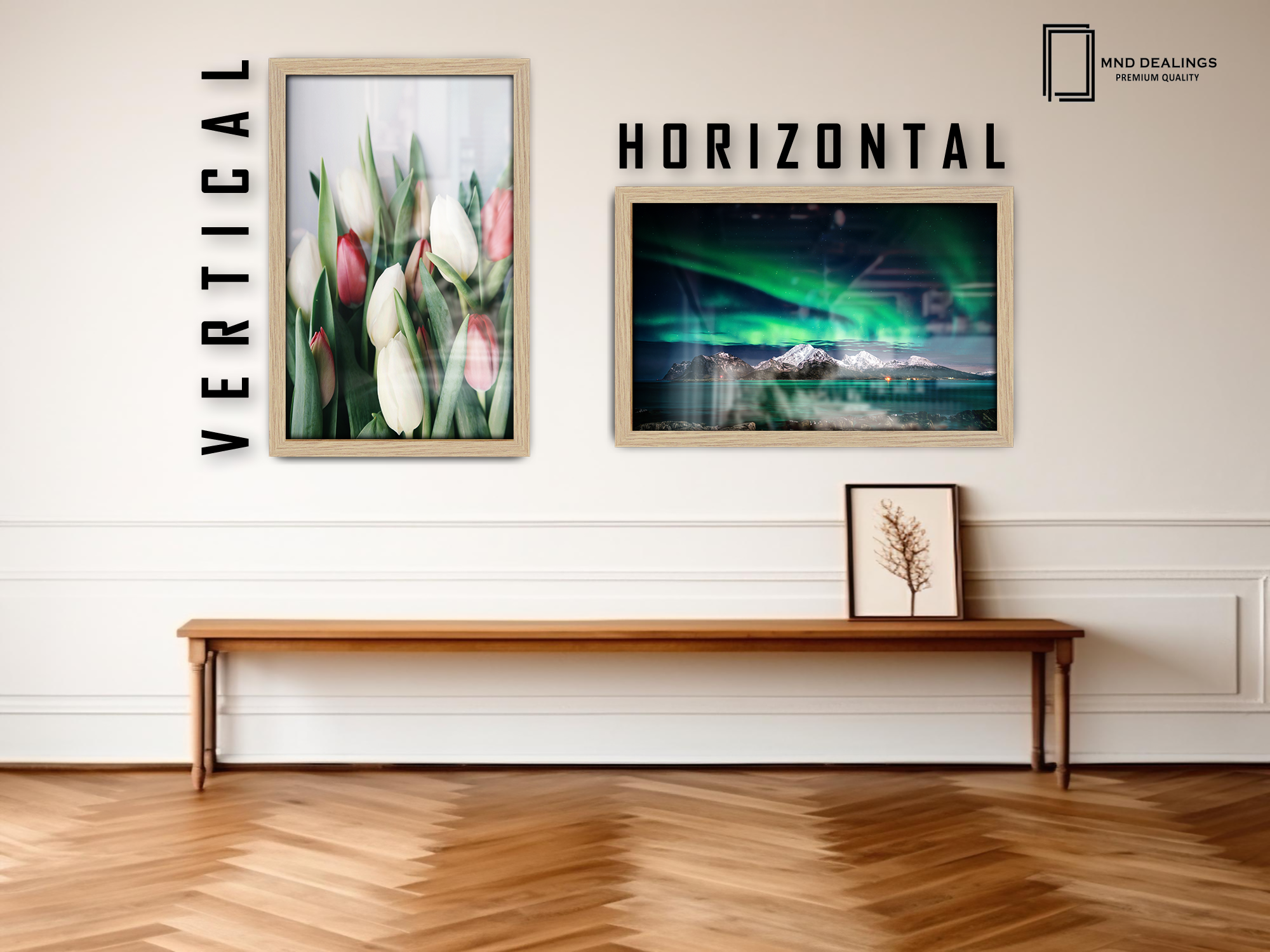 ( 42 x 60 CM ) / 24 x 16.5 Inch  |  Frames - MDF
 -  [ Oak ]