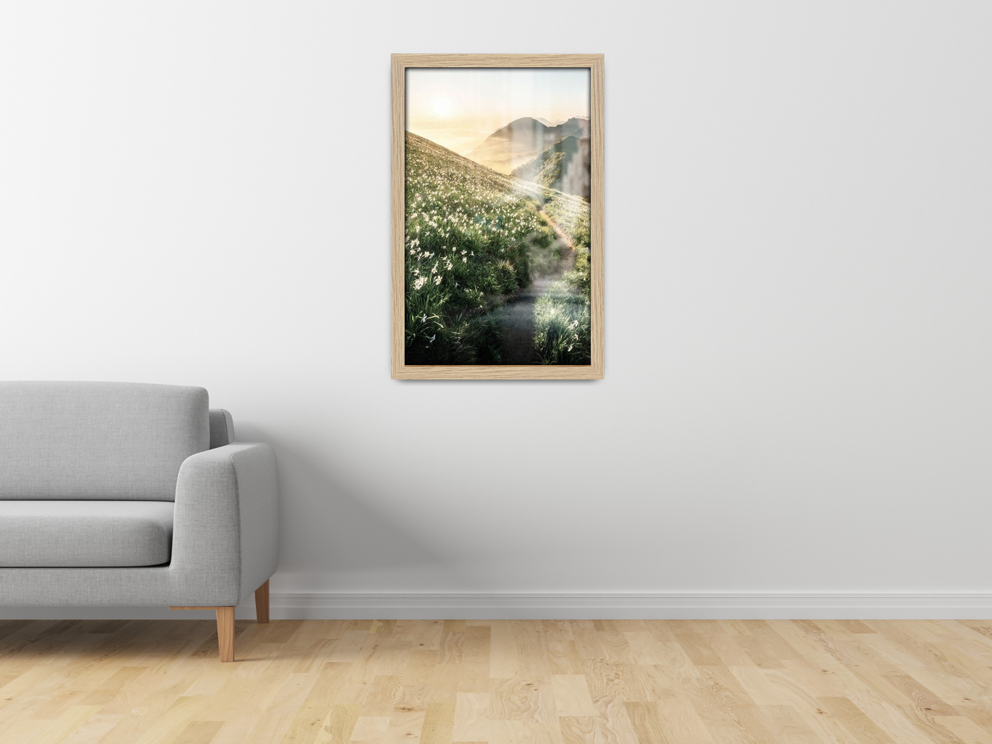 ( 42 x 60 CM ) / 24 x 16.5 Inch  |  Frames - MDF
 -  [ Oak ]