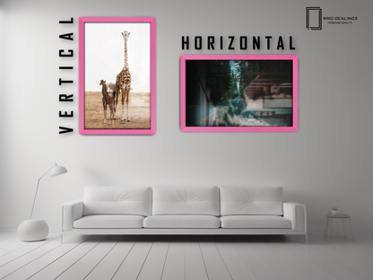 ( 42 x 60 CM ) / 24 x 16.5 Inch  |  Picture Frames - MDF
 -  [ Pink ]