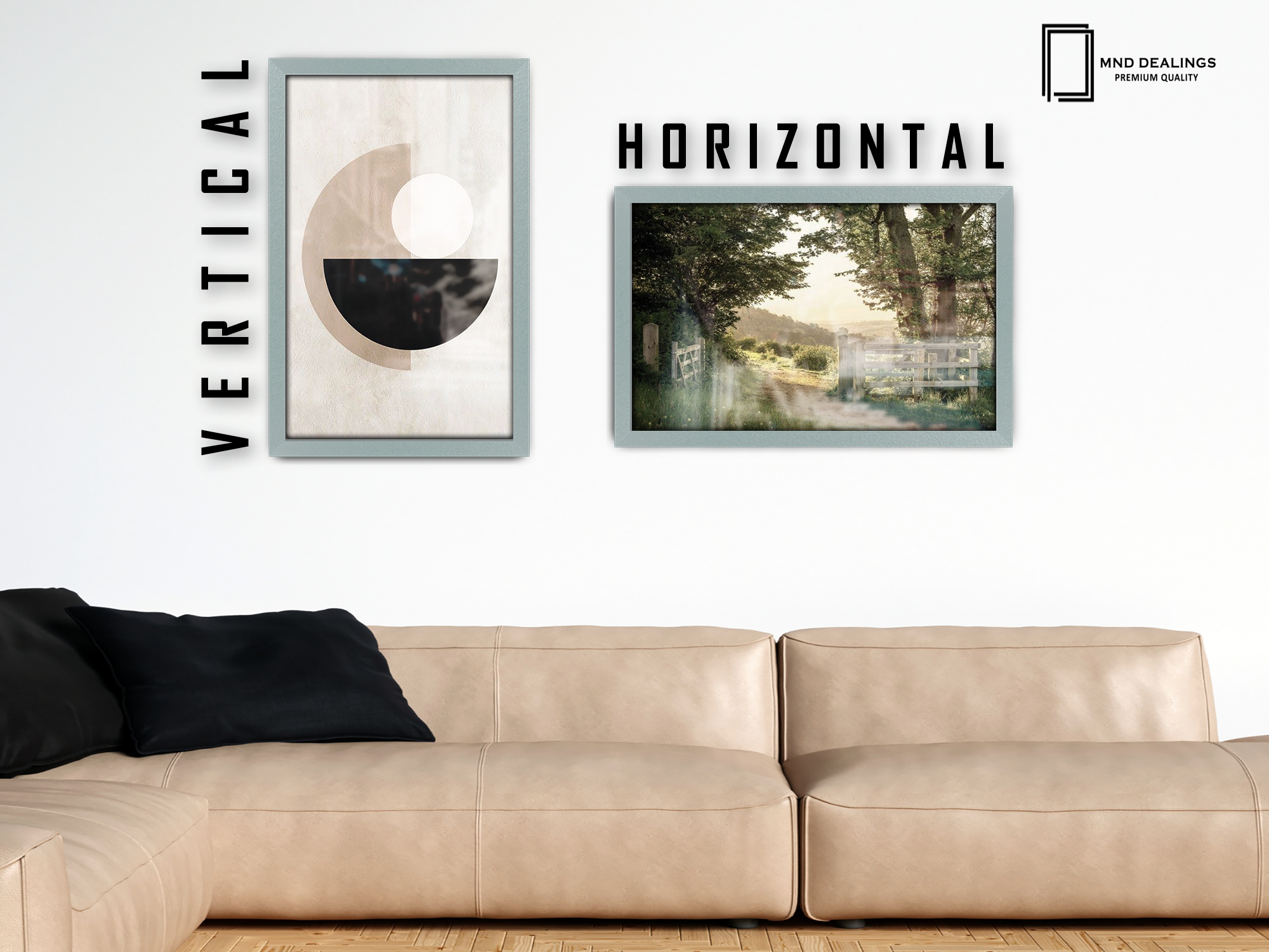( 42 x 60 CM ) / 24 x 16.5 Inch  |  Frames - MDF
 -  [ Silver ]