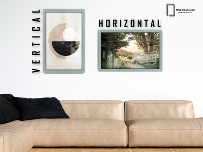 ( 42 x 60 CM ) / 24 x 16.5 Inch  |  Frames - MDF
 -  [ Silver ]
