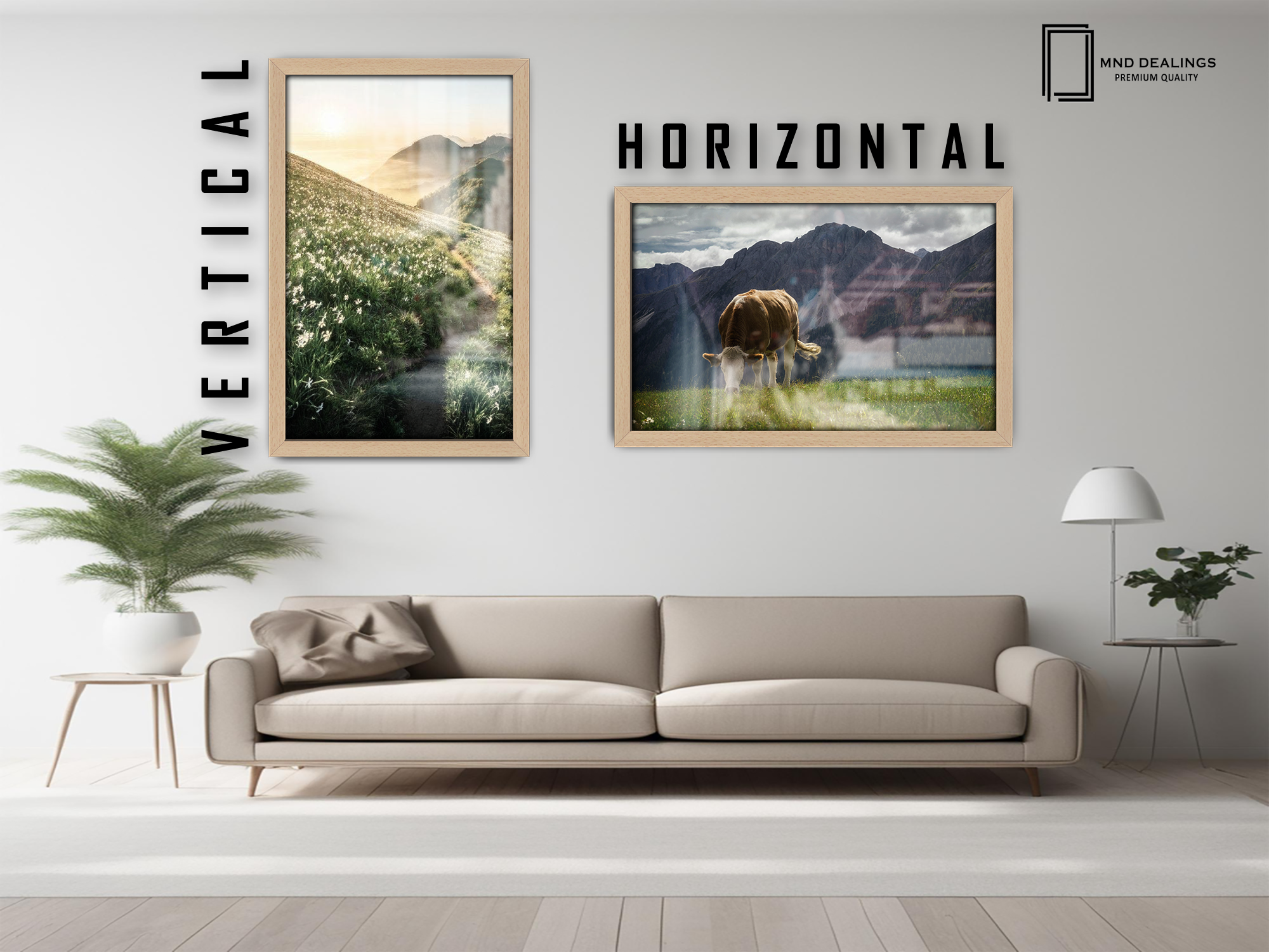 ( 45 x 55 CM ) / 18 x 22 Inch  |  Poster Frames - MDF
 -  [ Beech ]