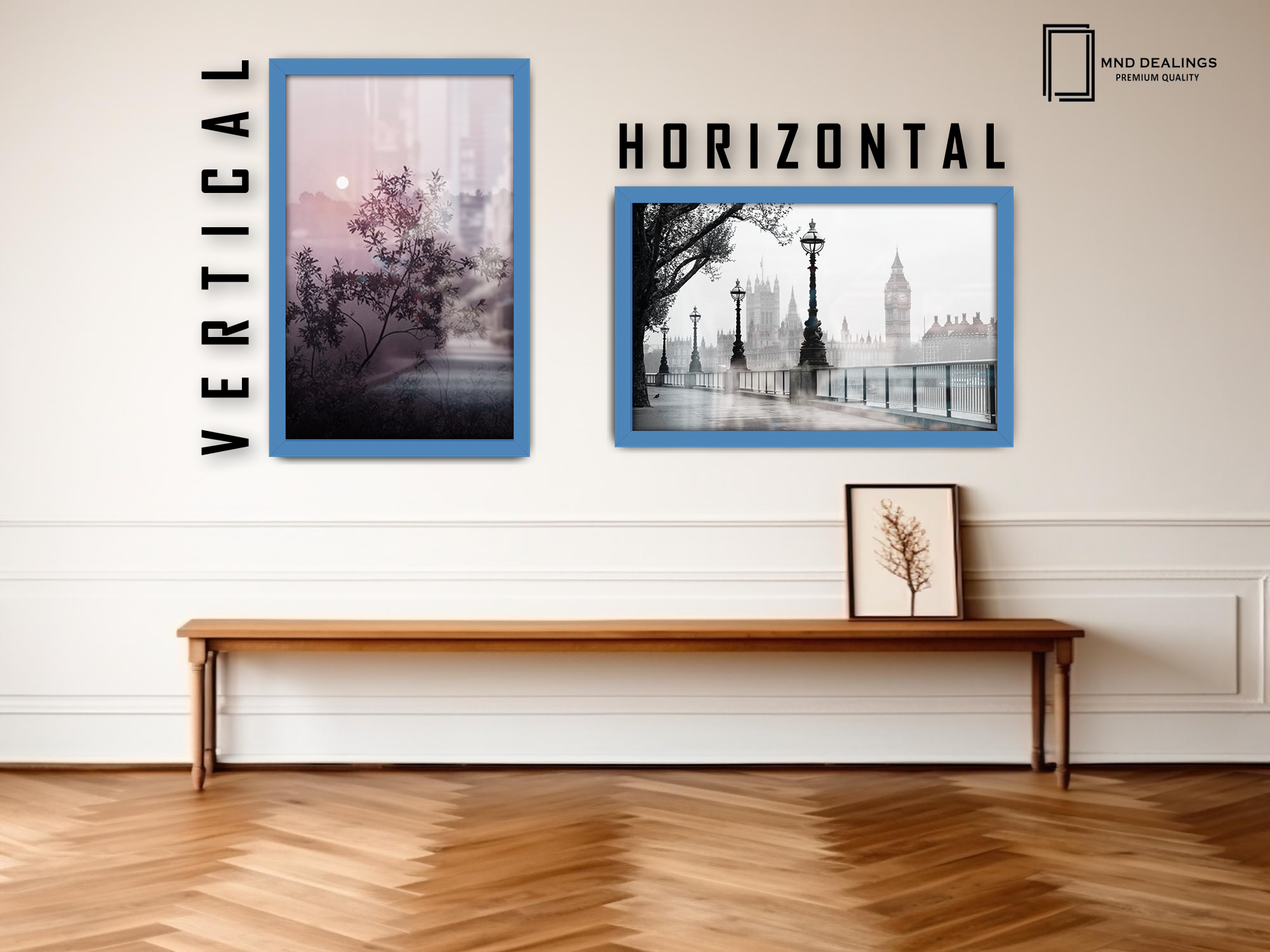 ( 45 x 55 CM ) / 18 x 22 Inch  |  Certificate Frames - MDF
 -  [ Blue ]